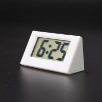 拍2发3车载时钟表汽车电子时钟迷你考试电子表大字车用电子钟表 RY200【白色】买二送一