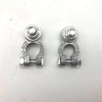 电瓶桩头卡子锌合金加厚汽车蓄电池电瓶线端子夹头电瓶柱接头夹子 锌合金[单丝]