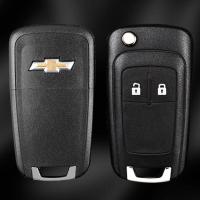 雪佛兰科鲁兹迈锐宝别克英朗gt新君威君越汽车遥控器钥匙改装外壳 雪佛兰两键壳[带车标]无礼品