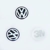 特价车标大众斯柯达宝来帕萨特朗逸迈腾POLO汽车钥匙贴车标贴 黑色大众[14mm金属]买一送二