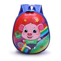 小飞侠书包 幼儿园儿童卡通背包小女童男孩宝宝1-6岁蛋壳双肩书包 蓝色小猪吧