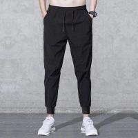 休闲裤男工地建筑夏季工人干活工作服裤子男耐磨透气劳动裤子男式 纯黑色[单条装] M[80-95斤]