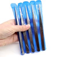 [直头/弯头不锈钢镊子夹钳子眉毛小夹子 缝纫机夹辅料线头工具夹 蓝色包装直头+弯头 各1支