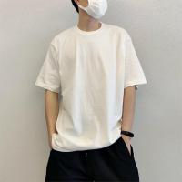 高级感痞帅衬衫男夏季短袖寸衫上衣服胖子加大码休闲白色衬衣外套 纯色白色 S