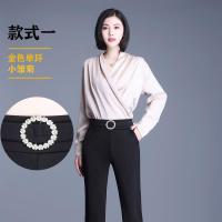 2021夏季新款微喇裤高腰修身显瘦黑色百搭垂感有型弹力腰身休闲女 单环 黑色微喇叭裤-小雏菊 M 建议85-100斤