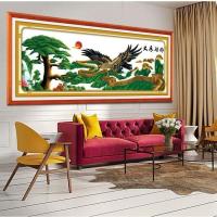 十字绣2021客厅款线绣新款万里长城大幅图案风景全绣家用大全 150*50cm精准印花 [生态棉线]