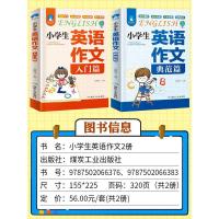 小学生英语作文入门篇+典范篇三四五六年级作文书大全小学英语写作范文入门与提高小升初阅读语法句型专项同步训练3-4-5-6