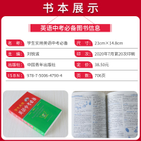 [官方正版]学生实用英语中考必备词典2020-2021新版 初一二三英语词汇语法大全应用 中考英语词汇手册 初中英语词典