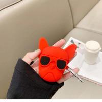 游戏手柄华为Freebuds3保护套华为3代无线蓝牙耳机保护壳可爱卡通 [红色斗牛犬][华为2代]