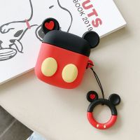 漫步者LolliPods保护套可爱卡通lollipods无线蓝牙耳机套硅胶软壳 米奇+指环扣 漫步者 LolliPods