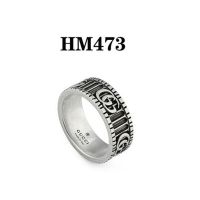 [大牌戒指不掉色]古嘻哈风驰高级感男士戒指女ins潮情侣礼物 HM473 5号简装