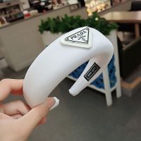 韩系大牌风海绵发箍气质简约洗脸发卡复古高级感头箍百搭外出发饰 白色(些许色差根据主图选择)