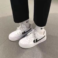 AJ1Low Paris小巴黎浅灰北卡蓝篮球鞋男鞋情侣鞋韩版百搭低帮板鞋 低帮黑白 36