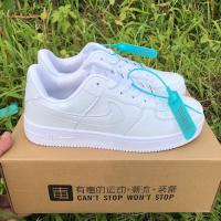 秋季AJ1女鞋低帮情人节韩版学生原宿风情侣百搭北卡蓝男鞋篮球鞋 纯白 36