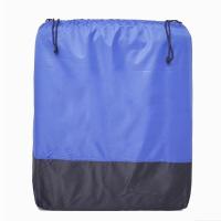 厂家直销专业订制拉链抽绳款环保袋可打汽眼可印刷图标分公司代码 蓝色不印字 高1米宽0.95米