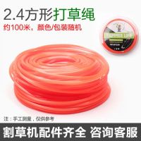 割草机打草绳通用钢丝打草绳耐磨/尼龙螺旋打草绳2.4/3.0打草机绳 优质2.4方形打草绳