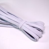 家用双层加厚扁松紧带高弹力宽扁细橡筋裤腰服装橡皮筋耐用 白色 双层加厚0.6cm(4米)