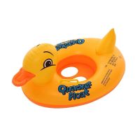 儿童游泳圈坐圈充气加厚婴幼儿泳圈1-6岁小孩宝宝戏水座圈腋下圈 把手小黄鸭坐圈(0-3岁) 送打气筒修补包