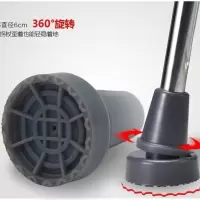 加大牛津万向拐杖胶头腋下拐杖脚垫橡胶防滑脚垫手杖防滑套19mm22 灰色款19mm