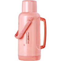 热水瓶家用大容量暖壶保温壶大号暖水瓶学生宿舍水壶暖壶玻璃内胆 主图3.2L-藕粉 外壳