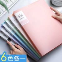 a4文件夹资料册双强力学生用板夹加厚档案夹办公用品文件夹子A3 莫兰迪单夹 气质紫/1个装