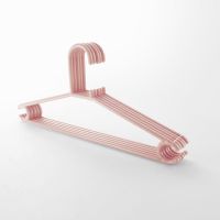 防滑加粗加厚衣架无痕塑料晾衣架成人家用凉衣服撑子晾晒衣架挂 藕粉色 1只装 (不建议购买)