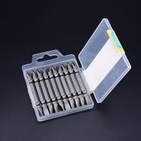 东成螺丝批咀 工业级磁性电动批头S2钢制作 改锥头风批头螺丝批嘴 十一字65mm[1盒10支]