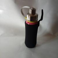 通用保护杯套400ml-1500ml保温杯水壶套保护套斜跨长肩带防摔杯袋 400毫升提绳款