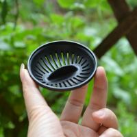 特百惠500ml毫升水杯配件水杯茶隔漏网茶漏过滤网密封圈 黑色 500ml