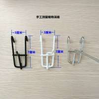 新品悬挂式网片网格网架电镀S钩子货架喷塑挂钩商店超市专用 白色5厘米10个一打