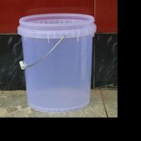 14升15升16升20升透明塑料桶压盖桶螺旋桶水桶黄油桶包装桶 14升压盖桶(白色)