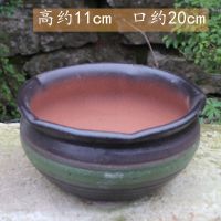 TZ多肉植物花盆餐陶瓷简约个性粗陶紫砂陶土大花盆 6号