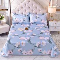 冰丝凉席夏季三件套可机洗可折叠单件单双人凉席软席子空调床单席 秋水伊人 1.2米床适用[送一只枕套]