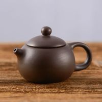 特价原矿紫砂功夫茶具套装整套陶瓷大茶壶大茶杯子家用简约 原矿紫砂一壶安全泡沫包装(黑色)