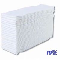 鱼缸水族箱上过滤棉免裁剪白蓝绿条型加厚加密过滤棉净水过滤材料 单层白棉[10条]