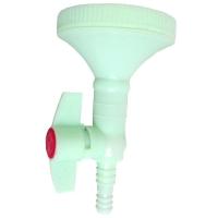 农村洗澡出租房洗澡简易淋浴塑料花洒喷头带开关配件可调节水温 单个塑料喷头(接10mm塑料管)