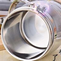 [送餐具]双层不锈钢保温桶提锅三层饭盒桶成人便当盒饭桶大容量 14直型(单桶)