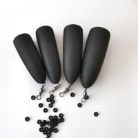 鱼漂可视锚鱼浮漂一体带转环黑色长款泡沫漂鸡爪钩浮漂浮球子弹型 15克长泡沫一体转环(5套)