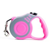 狗狗牵引绳自动伸缩遛狗神器小型中大型犬狗绳子狗链收缩宠物用品 单个牵引绳 兰花紫(5米)