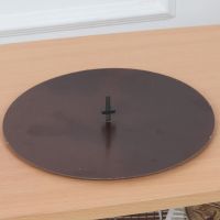 鸟笼靛颏底盘底托鸟用品塑料鸟笼圆笼鸟笼托粪盘画眉底盘鸟笼配件 老款绝缘板直径29.5适合31.5笼