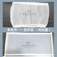 鸟笼防溅洒罩网纱鸟笼防蚊网罩鸟笼防溅纱网鸟笼防飞毛耐咬透气网 周长86-100高25(松紧款)