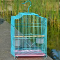 鸟笼子大号八哥虎皮鹦鹉豪华笼画眉文鸟百灵牡丹鹩哥玄凤繁殖笼 颜色随机普通八哥单笼套餐