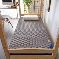 学生宿舍床垫上下铺必备神器 加厚垫被0.9米单人床垫柔软亲肤舒适 升级抗压棉-优雅灰 80*190cm(学生宿舍款)