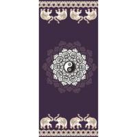 可水洗便携瑜伽垫薄款防滑家用单人舞蹈垫地垫女健身垫加长无气味 y004太极禅莲 长度185cm*宽度80cm