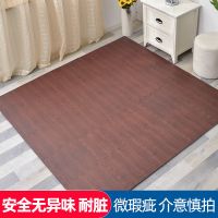 木纹泡沫地垫宝宝爬行垫加厚卧室家用榻榻米地板垫爬爬垫拼接大号 仿木纹深色 30*30*1cm(24片)