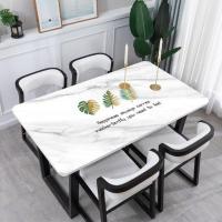 北欧餐桌垫子桌布防水防油免洗防烫厚pvc长方形家用茶几电视柜盖 XH2021 40*60cm