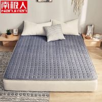 防滑可机洗薄床垫保护垫加厚榻榻米床褥子单双人学生宿舍四季可用 绅士灰 90x200cm