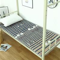 加厚床垫可折叠榻榻米床垫子学生宿舍上下铺床褥打地铺床褥子 [四季款]快乐熊猫 90*190cm