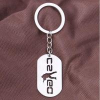 可淬火不锈钢csgo游戏周边吊坠钥匙扣挂件项链狗牌军牌生日礼物 csgo钥匙扣(送全息贴纸2个)