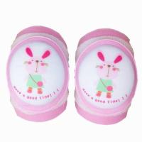 儿童护膝夏天防摔学步夏季薄款透气男女宝小孩幼儿婴儿爬行膝盖套 粉兔小妹 适合0-6岁腿围20-30厘米